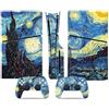 YLMKMVLCZC Pelle Decalcomania Per PS5 Slim Skin Disc Edition Console E Controller Vinyl Cover Skins Wraps Resistente Ai Graffi Compatibile No Shrinkage Forte Adesione 44462 Avvolgimento Della Pelle