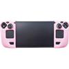 Generico 2024 Custodia Protettiva in Silicone per Steam Deck/OLED Protezione Antiscivolo del Coperchio Accessori per Console di gioco (rosa)