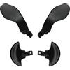 CaoXiong 4 pagaie posteriori per controller PS5 Edge, pagaie posteriori di ricambio per controller PS5 Edge, parti posteriori intercambiabili in metallo per controller PS5 Edge (nero) [videogioco]