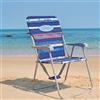 #WEJOY Sedia da Spiaggia Pieghevole, Sedia da Mare Leggera con Schienale Alto Portatile con Tracolla, Spiaggina Mare Sedia da Campeggio Esterno Giardino Picnic Piscina, 1/2 Pezzi