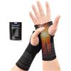 Lexniush Tutore Polso, 2 Pezzi Fascia da Polso per Tunnel Carpale, Traspirante Polsiera Ortopedica per Tendinite, Artrite, Slogature, Distorsione, Elastica di Supporto per Sport, M