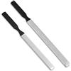 COMNICO 2 lime per unghie spesse, professionali a 4 lati, in acciaio inox, per manicure e pedicure, per uomini, anziani e cani