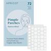 APRICOT beauty & healthcare Toppa per brufoli di albicocca, patch invisibili, cerotti idrocolloide, patch per acne seccano brufoli, aiuto immediato contro brufoli e punti neri, 72 pezzi, in 2 misure (8 mm, 12 mm)