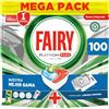 Fairy Platinum Plus - Brisa di erbe, 100 capsule di lavastoviglie tutto in uno, elimina la perdita di lucentezza