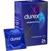 Durex ESSENTIAL - 24 Preservativi Extra Lubrificati - Comfort e Sicurezza