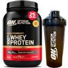 Optimum Nutrition Gold Standard 100% Whey Proteine con Aminoacidi Doppio Cioccolato 775g 25 Porzioni + Shaker