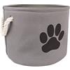 Bone Dry DII Bone Dry Pet Toy Cesto per riporre Oggetti con Disegno di Una Zampa di Cane, da Utilizzare Come Oggetto d'Arredamento e per l'Uso Quotidiano