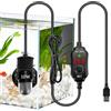 Kayuneed Riscaldatore per acquario, 10 W, temperatura regolabile, potente scaldabagno, scaldabagno digitale con regolatore di temperatura, barra riscaldante per acqua salata e serbatoi d'acqua dolce