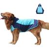 ClawsPurrfect Cane Cappuccio Pioggia Impermeabile: Leggero Grande Medio Refrattaria Imballabile Poncho Blu 6