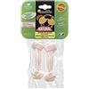 Ferplast GOODBITE NATURAL S gioco osso per l'igiene orale, gusto prosciutto, cane medio-piccolo (5-10 Kg), naturale, 2 pezzi da 40g