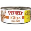 PETREET Vellutate kitten Pollo - Per Gatti Cuccioli - Confezione da 48 Pezzi x 60 gr