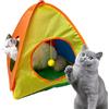 GkgWuxf Tenda portatile per gatti - Tenda pieghevole per piccoli animali, recinti per gatti all'aperto, traspirante, da viaggio, per soggiorno, prato, giardino, cortile