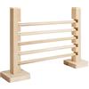 Nybhyjka Giocattoli per saltare 'coniglio', Barra per saltare 'coniglio - Gioco con ostacoli con barra di salto in legno naturale | Set di giocattoli di attività per allenamento