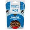 Generico Natural code Snack Cane,snack per cani adulti e cuccioli di tutte le taglie,morbidi bocconcini al Maiale K05| 3 confezioni da 120 grammi l'una.