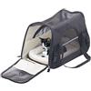 Sweetypet Cani: Borsa per Animali Domestici a Mano e Auto Borsa da Trasporto per Animali Domestici, Fino a 8 kg, Taglia M, Nera (Gatti, Dog Bag Car, Cane)