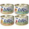 Generico Life Cat Natural Cibo Umido per Gatti, Gusti Misti Tonnetto o Pollo con frutta, 6 Scatolette da 85g