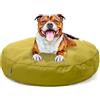Avalon - Cuscino Cane Sfoderabile e Lavabile Medio in Tessuto Jive Antistrappo Premium, Materasso Cane Anatomico e Impermeabile, Cuccia per Cani Antipelo, Made in Italy(Frisbee 80cm-Verde Acido)