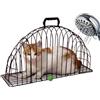 Generic Gabbie Per Animali Domestici Per Gatti - Gabbia Per Gatti Da Bagno Anti emergenza | Strumento In Metallo In Metallo Per La Lavaggio Per Animali Da Viaggio In Auto Da Viaggio Per Casa C