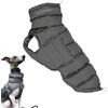 Lesunbak Cappotto invernale per cani di taglia grande, impermeabile, antivento, giacca invernale calda per cuccioli, pioggia, neve e forte, petto 60-75 cm, lunghezza schiena 50 cm