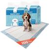 AQPET Tappetini igienici assorbenti Traverse per Animali Domestici Cuccioli Pannolini per Cane, 60x90 cm, 100 Pezzi