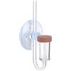 Pssopp Diffusore CO2 per Acquario 2 in 1 con contatore di Bolle Integrato Diffusore di anidride carbonica per Acquario Trasparente per Piante acquatiche Erba acquatica(M)