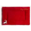 FANSU Alce di Natale Cuscino per Cani Gatti, Inverno Cuscino Cani, Lavabile Materassino Cane, Cucce per Cani da Interno Caldo Soffice e Morbida Cuccie per Gatti (70x55cm,Rosa)