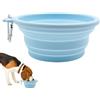 Generico Ciotola Per Cani Da Viaggio - Ciotola Pieghevole Per Cibo Gatti E Cani,Ciotola Impermeabile Da Viaggio Per Spiaggia Camping Parco Adatta A Razze Piccole E Medie