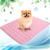 NIBESSER Tappetino Refrigerante per Cani Taglia Media Tappetino Rinfrescante per Gatti Impermeabile Antiscivolo Tappeto Refrigerante Cane per Viaggio Auto Cuccia Casa，M-60x50cm，Rosa