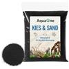 AquaOne - Ghiaia per Acquario, 5 kg | Fondo chiaro nero multicolore fine medio grosso | Ghiaia per Acquario di Qualità Premium | Quarzo Sabbia per Acquario, Decorazione Aquascaping, Grana (nero 0,1