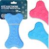 Domee Giocattolo di gomma per cuccioli di osso dentifricio massaggiagengive cane 10 cm con alette blu pulizia dei denti formazione apprendimento non tossico masticare morso durevole