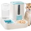 Maciun Distributore automatico di cibo per cani, dispenser automatico di cibo per animali domestici, riutilizzabile, salvaspazio, fontana d'acqua per gatti, cuccioli, conigli