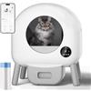 GESEILAY Lettiera Gatto Autopulente, Lettiera Automatica, Luci d'atmosfera