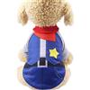 FANSU Vestiti del Cane Halloween Vestiti Caldi Cucciolo Vestito Pet Felpa Maglione Morbido Abbigliamento Cani di Piccola Taglia Divertente Pet Costume Scherzo del Gatto (XL,Cowboy)