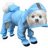 UzeEnde - Impermeabile per cani con cappuccio - Tuta impermeabile a copertura completa per quattro zampe con scarpe, asciugatura rapida, per animali domestici, per cani di taglia piccola, media e