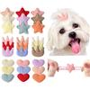 cuhair Fermaglio per capelli per cani di piccola taglia, 30 pezzi (30 colori), a forma di cuore, stella, corona, con molletta per piccoli animali domestici, accessori regalo (fermaglio per capelli) (fascia