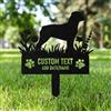 AGEUIRPOD Targa Commemorativa Personalizzata in Metallo per Animali Domestici con Testo/ Nome/Data, Commemorativo per Cani Defunti, Lapide Personalizzata per Cane Gatto, Giardino DecorazioneTombale Animali