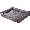 M&Catree Letto per Cane/Gatto, Cuscino per Cani Impermeabile Divano per Cani Cuccia Cane Interno - Grigio scuro (Basic), L: 50 * 60 * 7CM