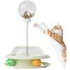 Generic Giocattoli interattivi per gatti, giocattoli interattivi per gatti, con bacchetta teaser a molla e palline, gioco di alimentazione per animali domestici, caccia, simulazione di dalla noia