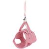 Naroote Pettorina per Animali Domestici in Tessuto di Cotone per Piccoli Animali, con Fibbia in Ferro, Gilet Anteriore per Pettorina da Passeggio per Porcellini D'India, Carino Ed Energico, Rosa, (L)