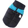 GOFDASY Vestiti impermeabili e caldi per cani, cappotto per animali domestici, gilet invernale imbottito, giacca con cerniera, abbigliamento per cani per cani di taglia piccola, media e grande, completo (blu
