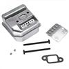 UYTGFO Adatto for MS170 180 017 018 Silenziatore Tubo di scarico Scudo termico Vite silenziatore Accessori for motosega
