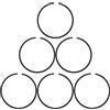 UYTGFO Adatto for motosega Husqvarna 353 351 350 346 XP 346XP 340 Kit di ricambio for fasce elastiche da 45 mm x 1,2 mm, 6 pezzi