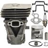 UYTGFO Adatto for motosega Husqvarna 135 140 135E 140E Anello perno di ricambio for pezzi di ricambio S 41 mm Cilindro Pistone Candela Guarnizione Kit