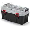 Kistenberg OPTIMA - Cassetta degli attrezzi in plastica, chiusura a morsetto, impugnatura ergonomica in alluminio, 540 x 278 x 269 mm (L x P x A)