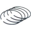 UYTGFO Adatto for motosega cinese Komastu Zenoah G5200 52CC YD52 TOPSUN Zomax STIGA ALPINA Anova Ama 4 pezzi/lotto anello pistone 45 mm x 1,2 mm