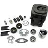 UYTGFO Adatto for motosega for H-u-s-q-v-a-r-n-a 240 240E 235E 235 236 236E 1 SET for HUS 240 235 236 39 mm cilindro pistone manovella cuscinetto guarnizione kit