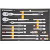 GearWrench 16 pezzi 1/2 90T cricchetto & Drive Tool Set con vassoio in schiuma EVA - 86522