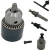 KIMGU Convertitore adattatore con chiave mandrino 1/2-20UNF Mount Impact Driver Bits Conversione mandrino 1/4 gambo esagonale Quick Connect Cambiare adatto a Makita Bosch Hitachi Metabo strumento 1/2