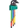 SATA ST09107CHBSJ - Set di 9 chiavi esagonali in ossido nero extra lunghe serie colore