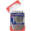 Tivoly 11457070001 - Set di 10 punte in metallo TSP HSS, taglio smerigliato, affilatura, Tivoly Smart Point, Ø 1-10 mm